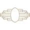 Ekena Millwork Elizabeth Architectural Grade PVC Pierced Medallion, 18"W x 9"H x 8 1/2"IH x 5"IW x 1/2"P, Pale Gold CMPP18X09EBAPG - alternate 1